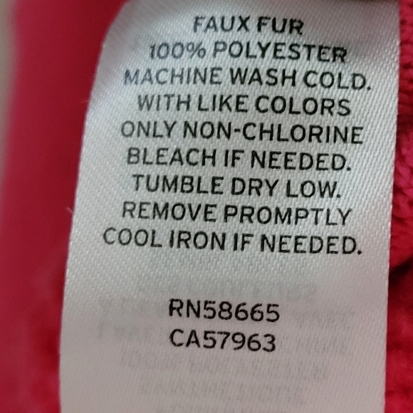 BP. Cropped Fleece Half Zip Pullover Faux Fur Hot Pink NWOT - Picture 6 of 9